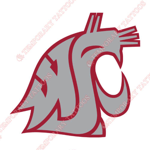Washington State Cougars Customize Temporary Tattoos Stickers NO.6912